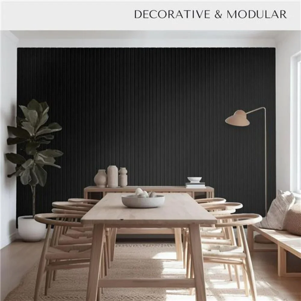 Vivelda Black Felt Bulletin Board Tiles 12 Pack Wall Organizer Pin Board